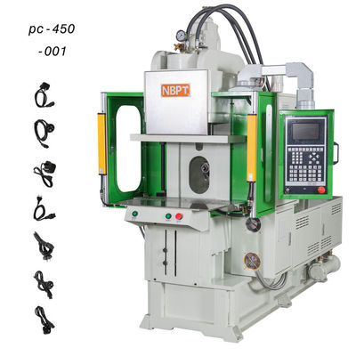 Machine de moulage par injection de plastique standard verticale pour prise électrique