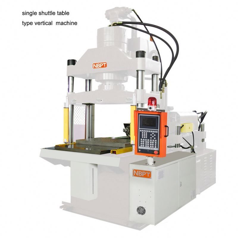 VÉRÉTICAL un seul type de table de navette verticale machine de moulage par injection de plastique